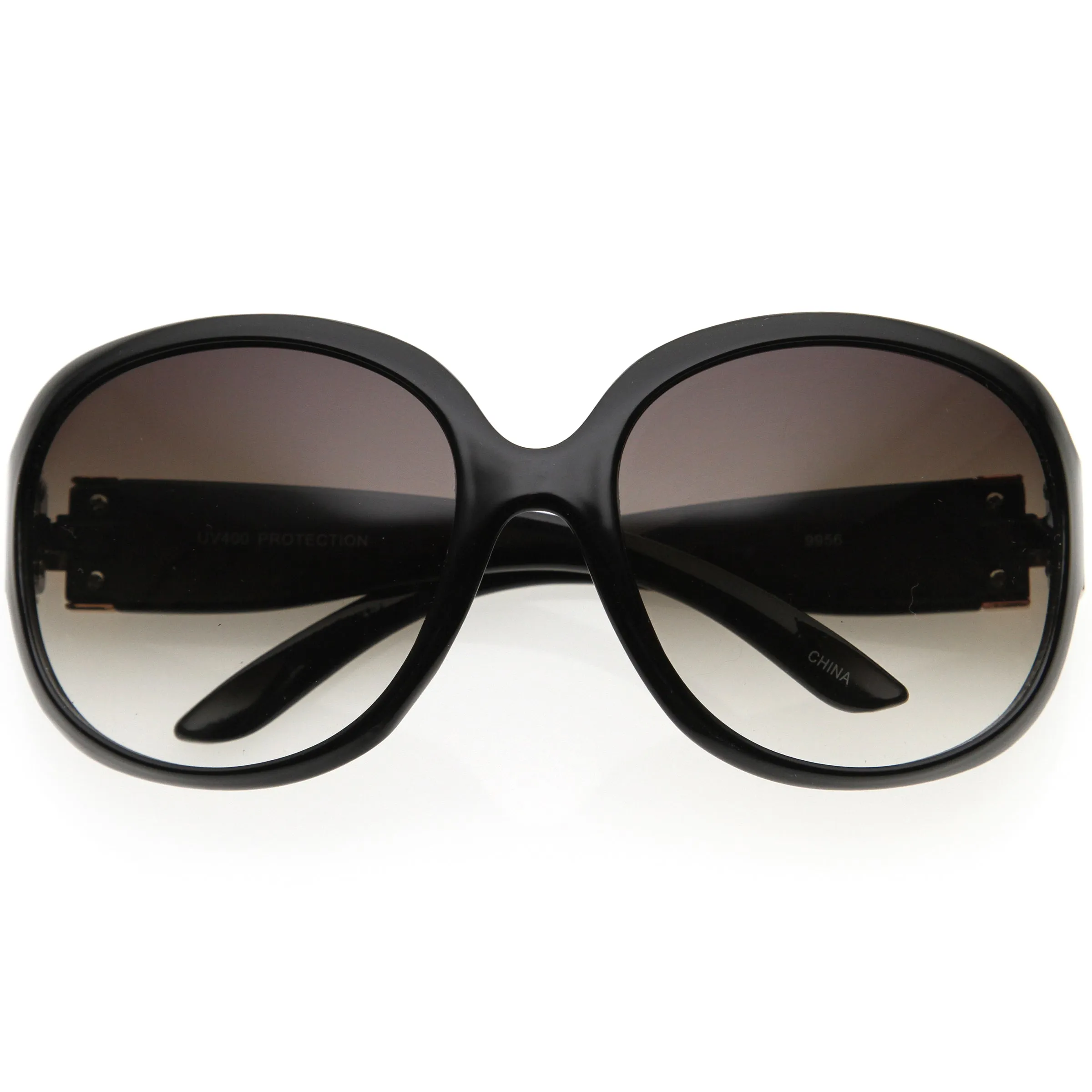 Polished Neutral Colored Lenses Rounded Oversize Sunglasses D173 sold by ZeroUV product image thumbnail 3
