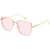 Sleek Retro Inspired Oversized Metal Square Sunglasses D308 sold by ZeroUV