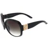 Polished Neutral Colored Lenses Rounded Oversize Sunglasses D173 sold by ZeroUV