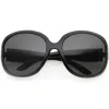 Polished Neutral Colored Lenses Rounded Oversize Sunglasses D173 sold by ZeroUV