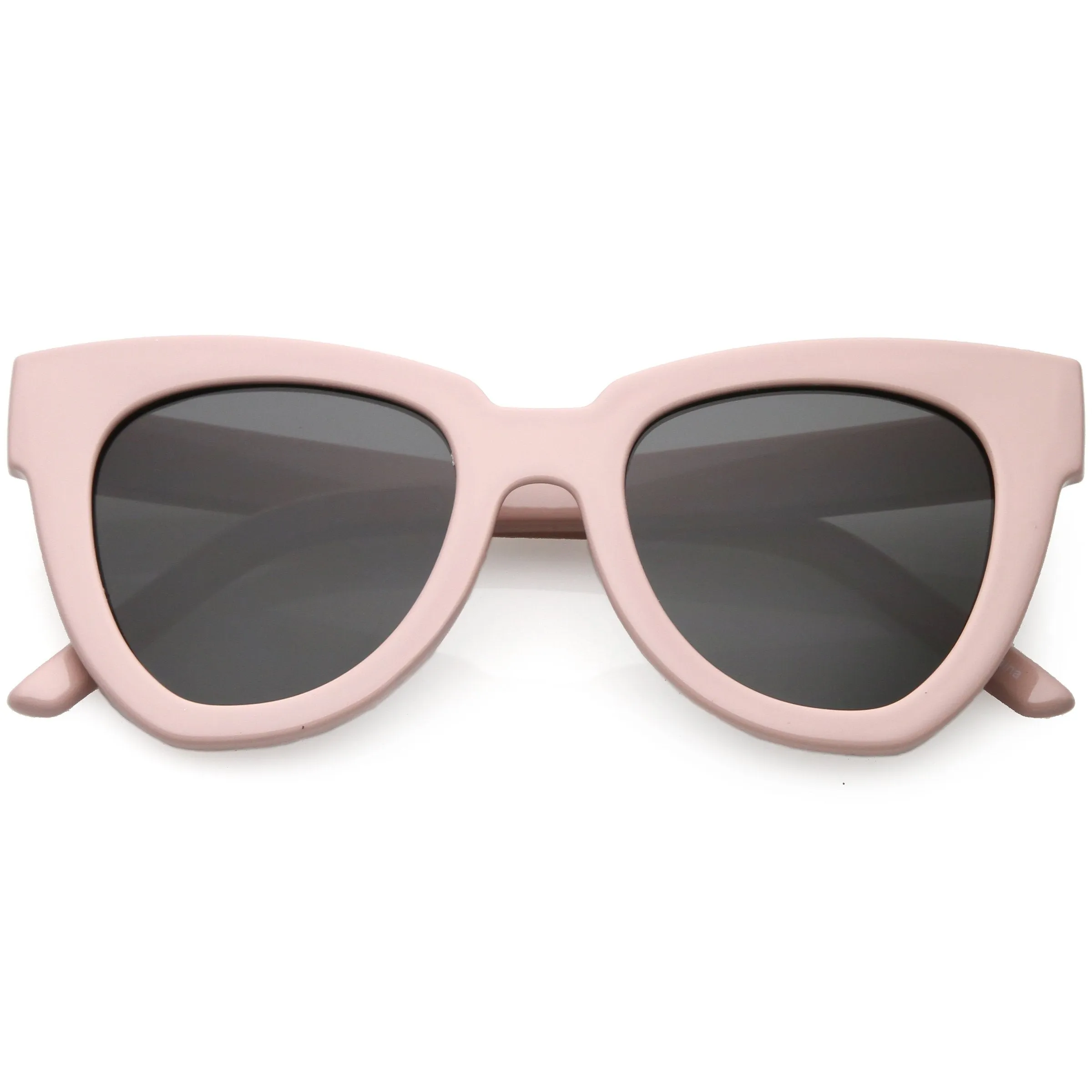 Retro Modern Oversize Women's Bold Flat Lens Cat Eye Sunglasses C621 sold by ZeroUV