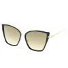 Women's Oversize Cat Eye Sunglasses With Slim Arms Colored Mirror Lens A919 sold by ZeroUV