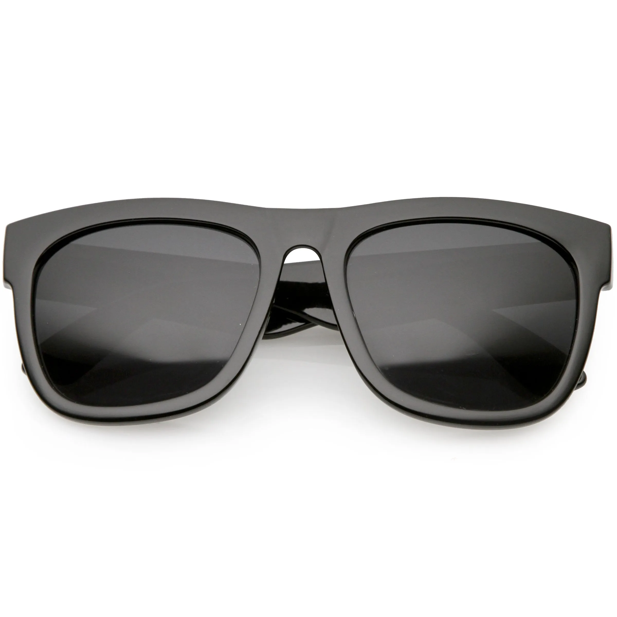 Oversize Modern Horned Rim Square Sunglasses C691 sold by ZeroUV