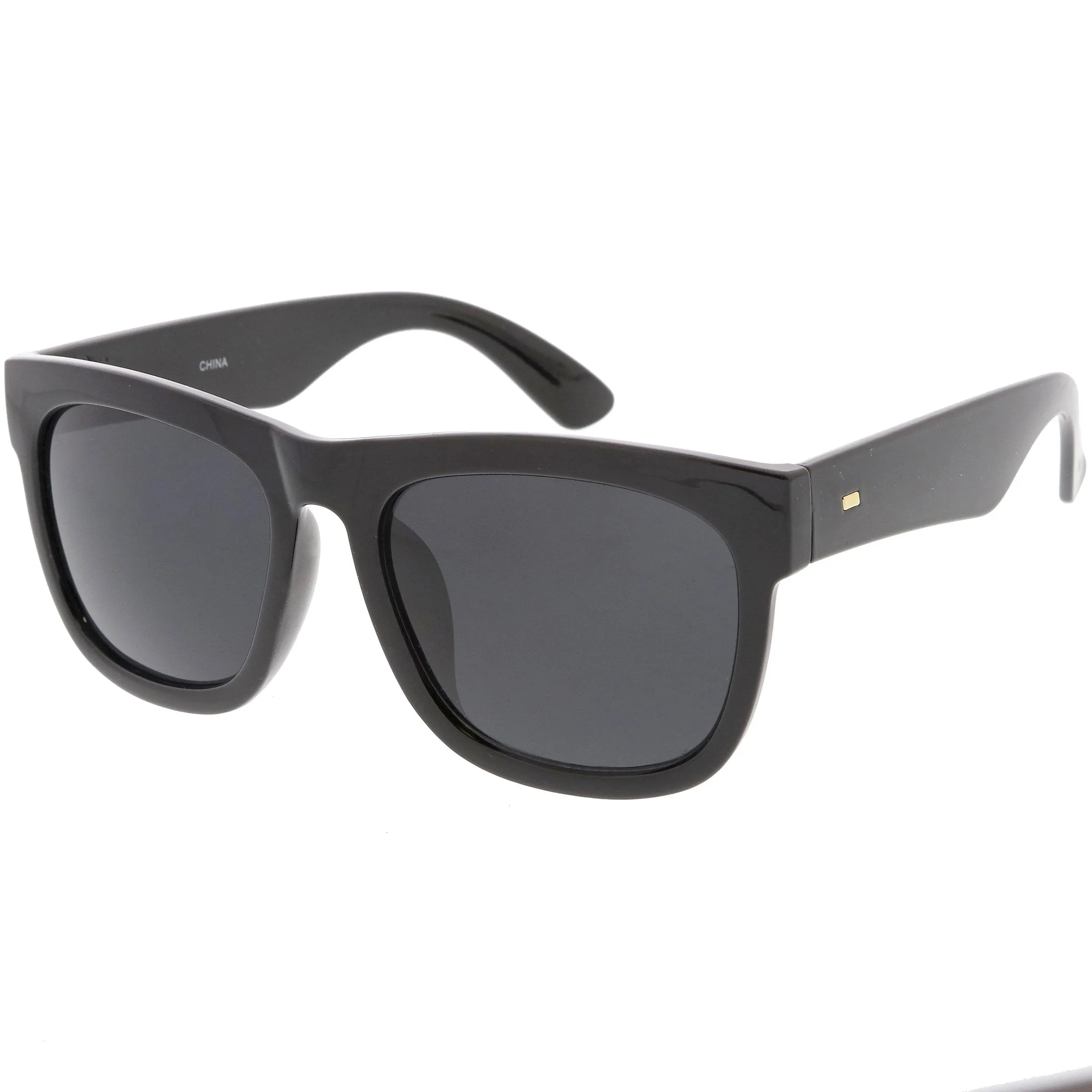 Oversize Modern Horned Rim Square Sunglasses C691 sold by ZeroUV product image thumbnail 3