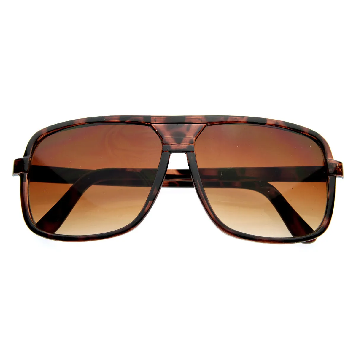 Mens Retro Disco Square Flat Top Aviator Sunglasses 8022 sold by ZeroUV