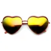 Women's Cute Heart Shape Mirrored Lens Sunglasses 9405 sold by ZeroUV