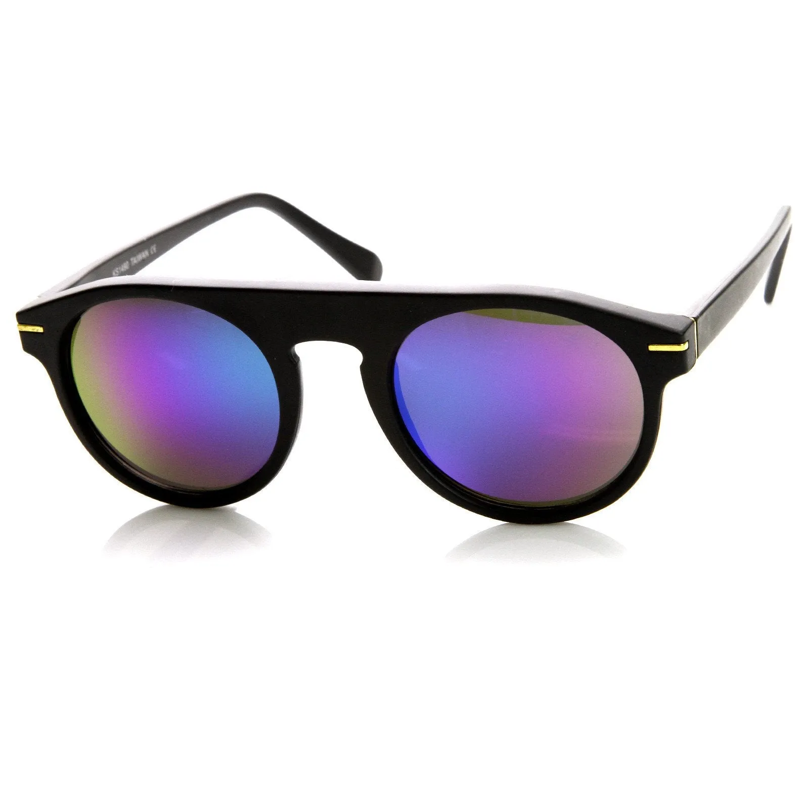 European Mirror Lens Round P3 Retro Aviator Sunglasses sold by ZeroUV product image thumbnail 5