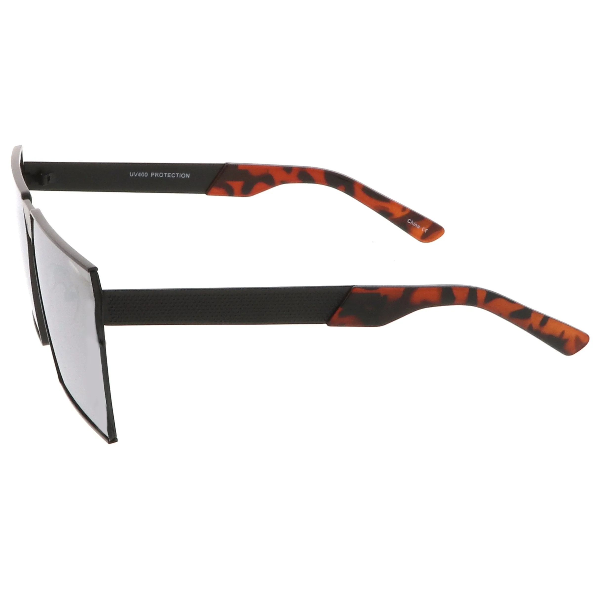 Retro Modern Flat Window Lens Aviator Sunglasses C063 sold by ZeroUV product image thumbnail 3