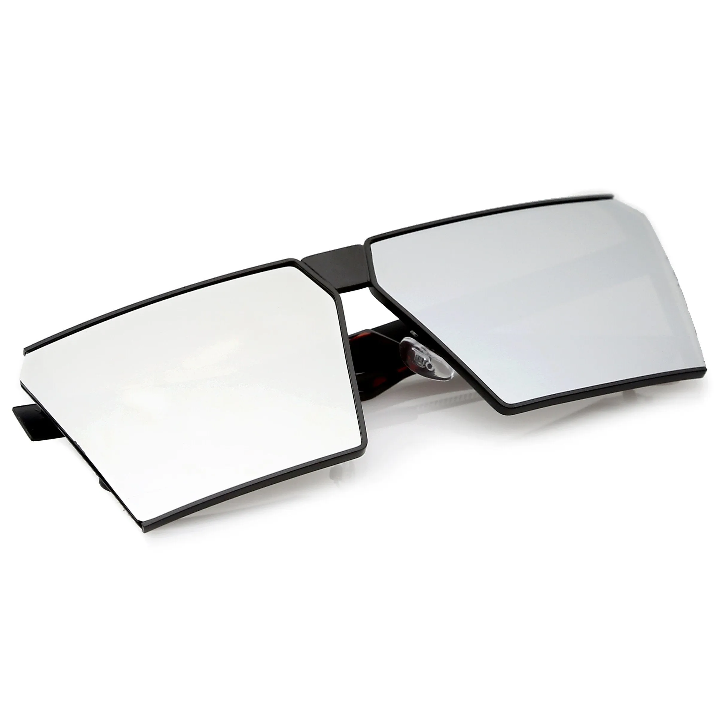 Retro Modern Flat Window Lens Aviator Sunglasses C063 sold by ZeroUV product image thumbnail 4