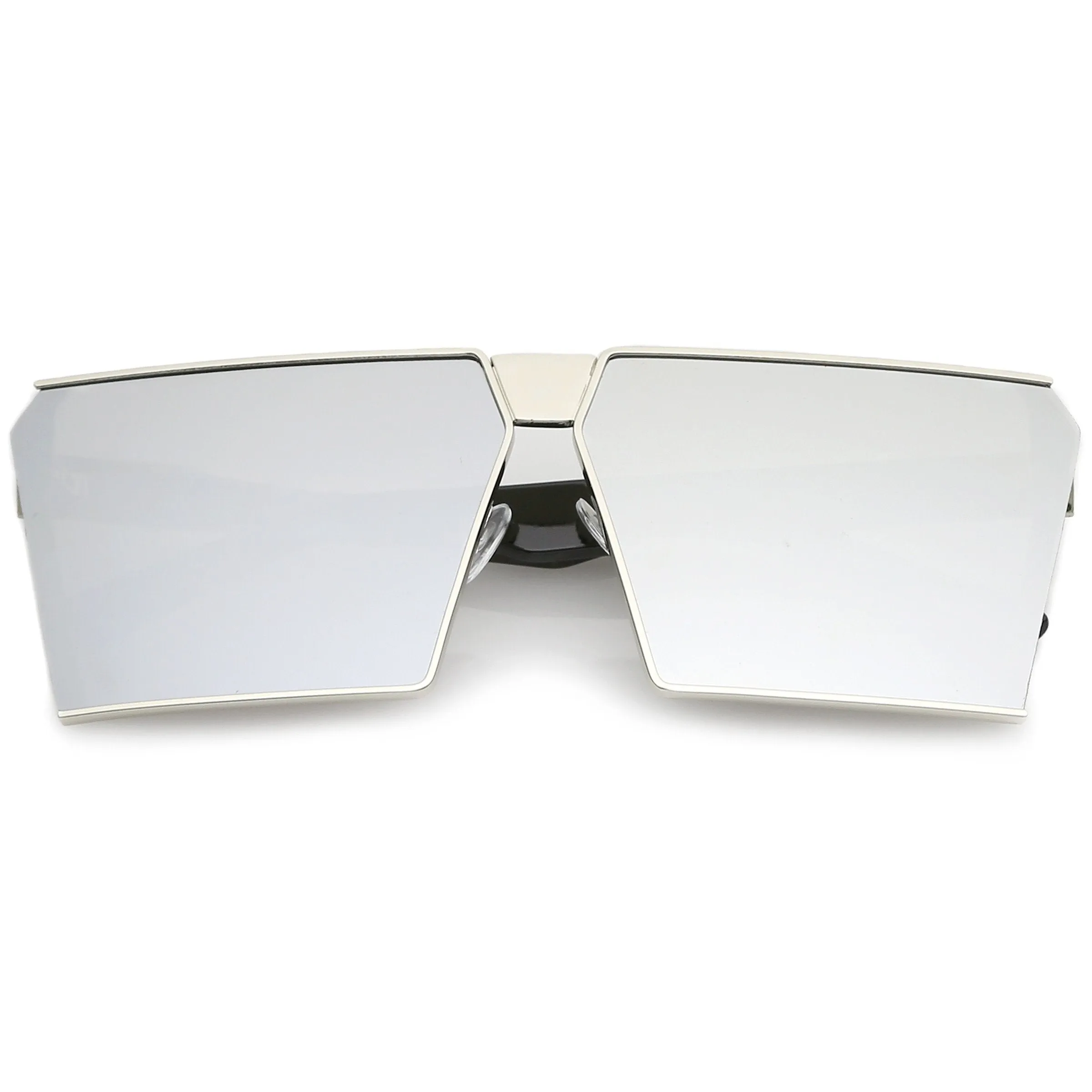 Retro Modern Flat Window Lens Aviator Sunglasses C063 sold by ZeroUV product image thumbnail 5