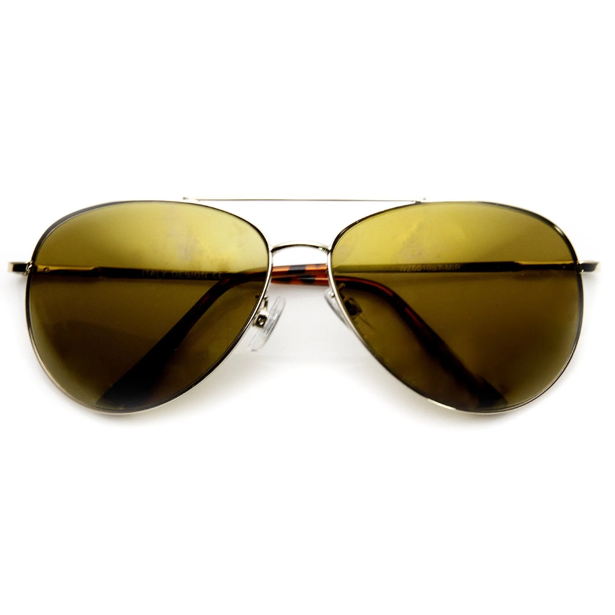 Premium Full Metal Flash Mirror Lens Aviator Sunglasses 1492 sold by ZeroUV product image thumbnail 3