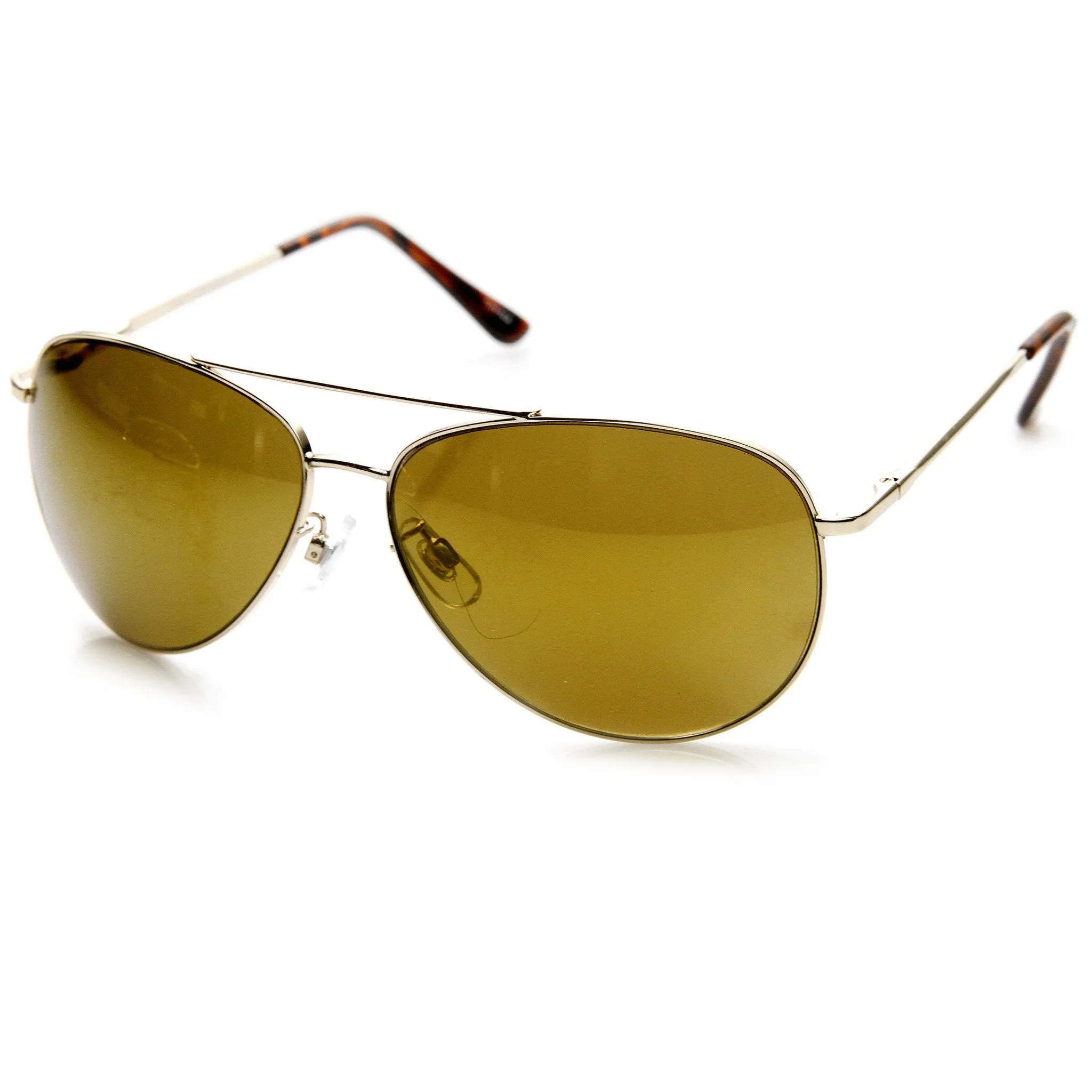Premium Full Metal Flash Mirror Lens Aviator Sunglasses 1492 sold by ZeroUV product image thumbnail 5