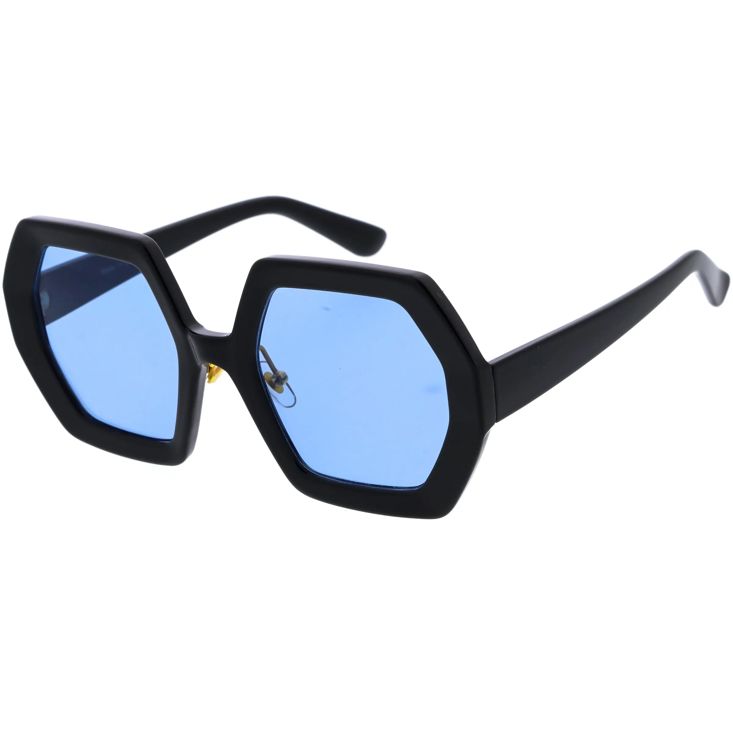 Glamorous Oversized Thick Rimmed Chic Geometric Sunglasses D113 sold by ZeroUV product image thumbnail 2