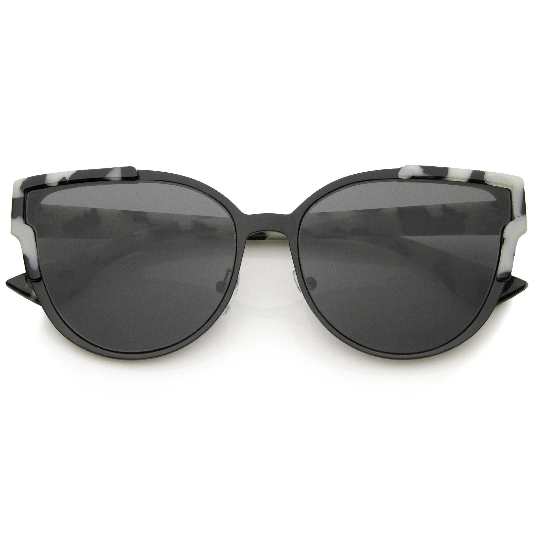 Women's Half Frame Flush Flat Lens Cat Eye Sunglasses A820 sold by ZeroUV product image thumbnail 3