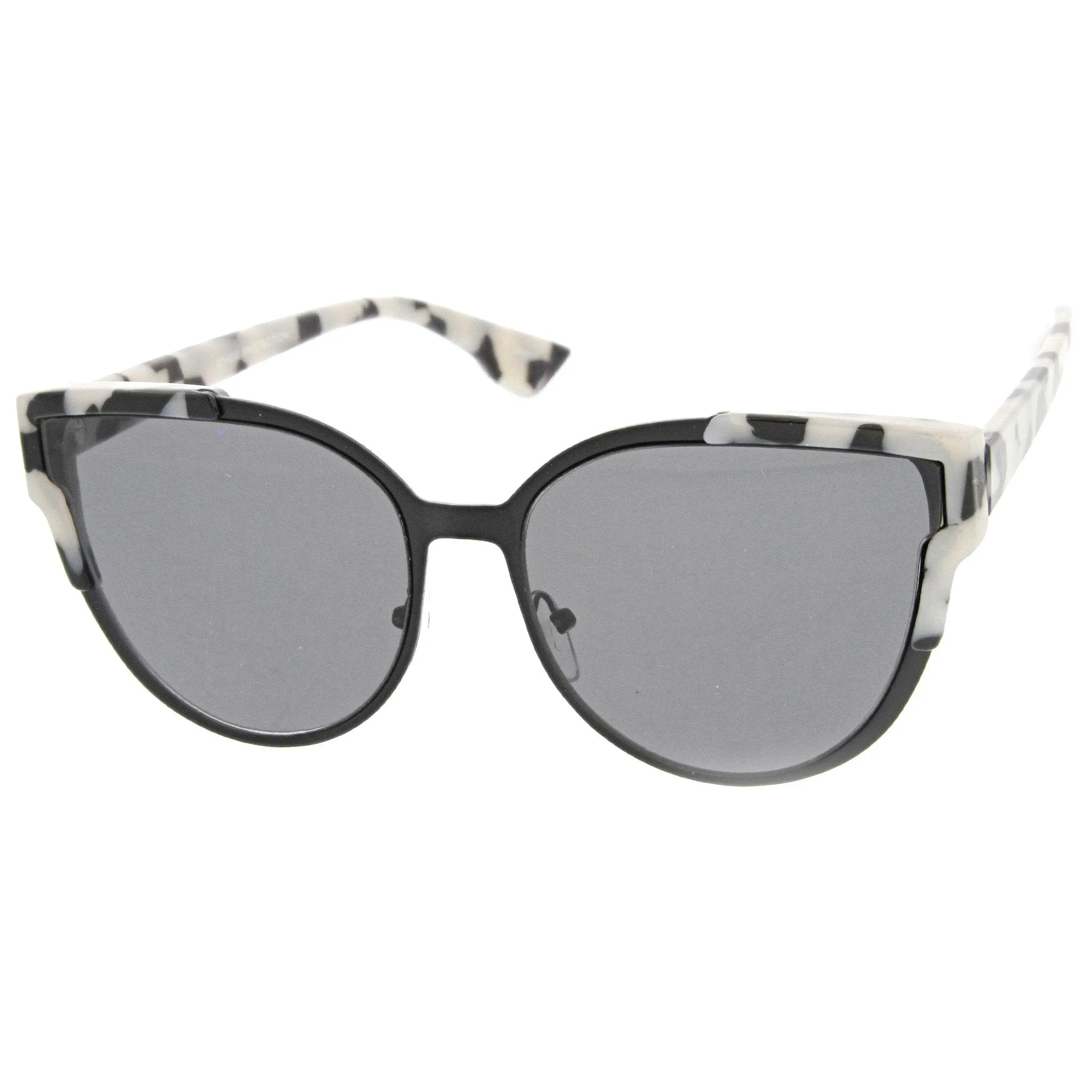 Women's Half Frame Flush Flat Lens Cat Eye Sunglasses A820 sold by ZeroUV product image thumbnail 4