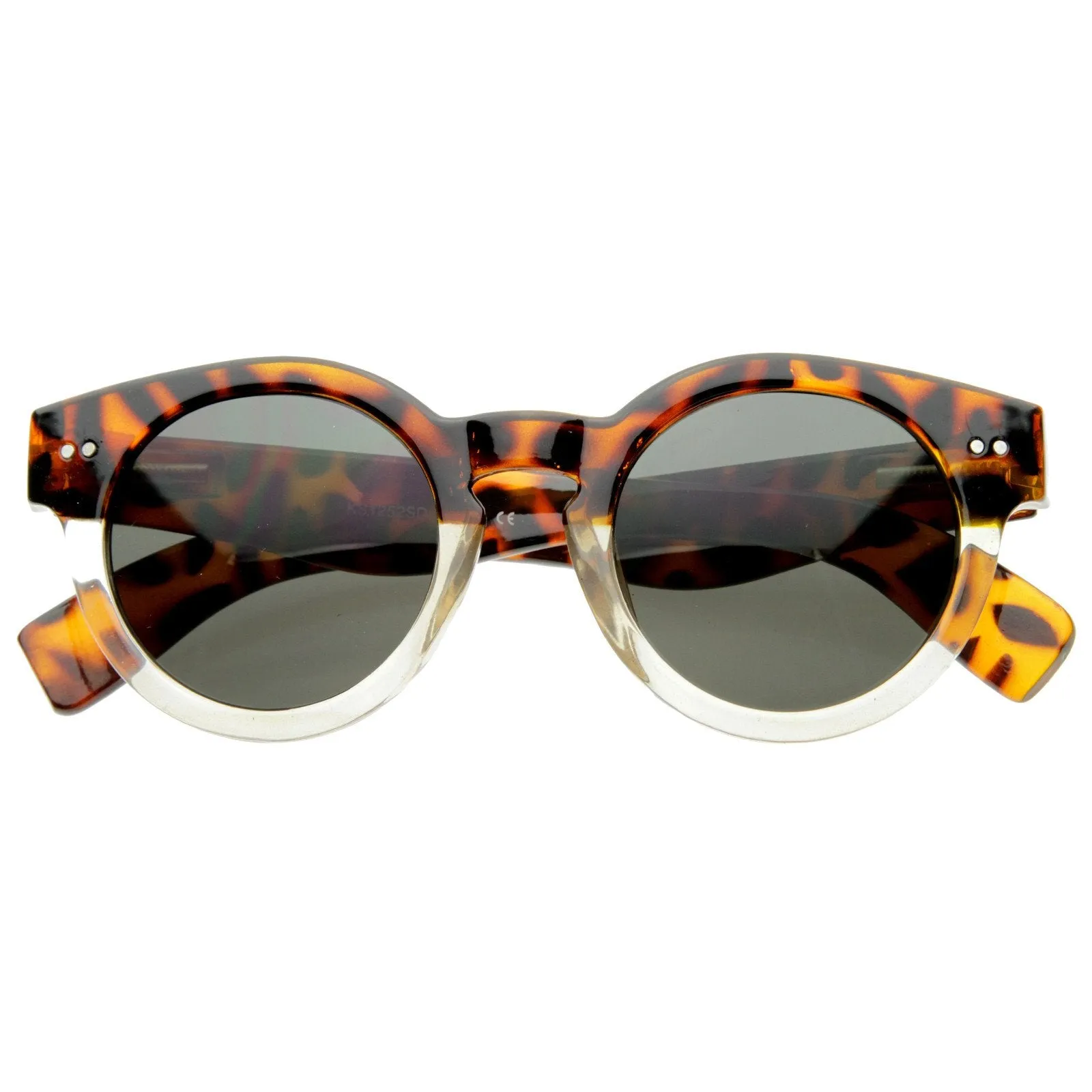 Vintage Fashion Bold Circle Round Sunglasses w/ Key-Hole Bridge 8368 sold by ZeroUV