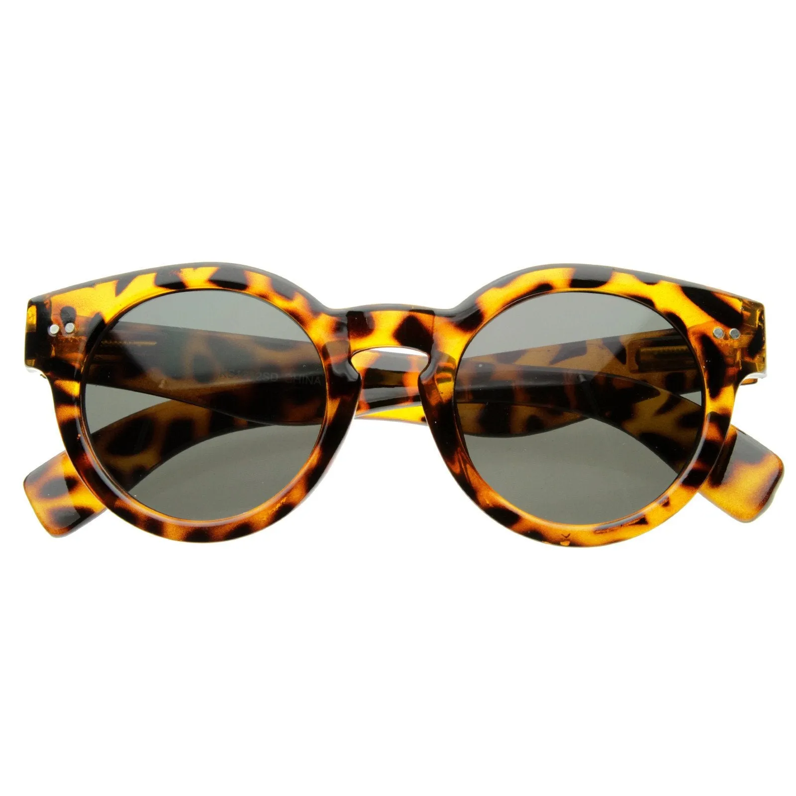 Vintage Fashion Bold Circle Round Sunglasses w/ Key-Hole Bridge 8368 sold by ZeroUV product image thumbnail 5