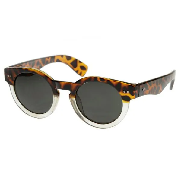 Vintage Fashion Bold Circle Round Sunglasses w/ Key-Hole Bridge 8368 sold by ZeroUV product image thumbnail 2