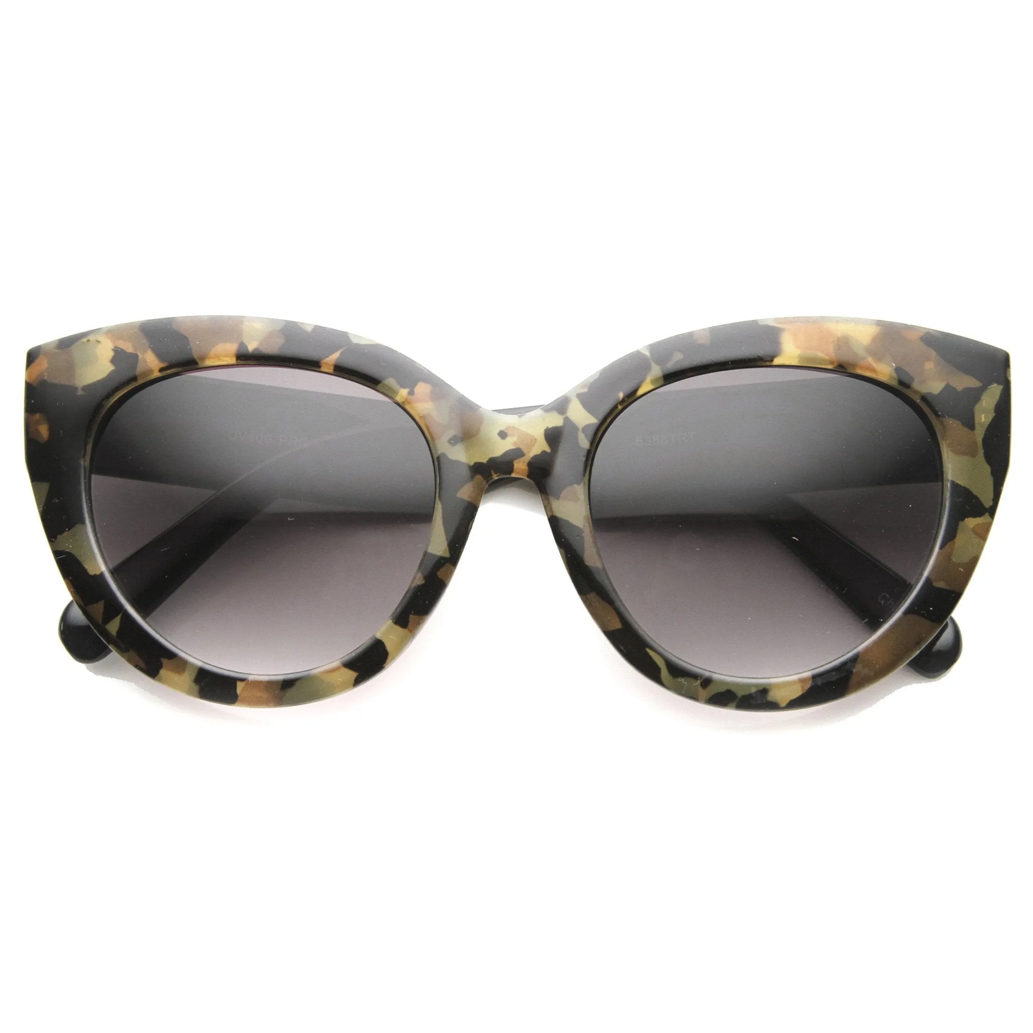 Women's Oversize Block Cut Marble Pattern Cat Eye Sunglasses 9827 sold by ZeroUV