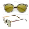 Women's Premium Horned Rim Mirrored Polarized Lens Sunglasses C830 sold by ZeroUV