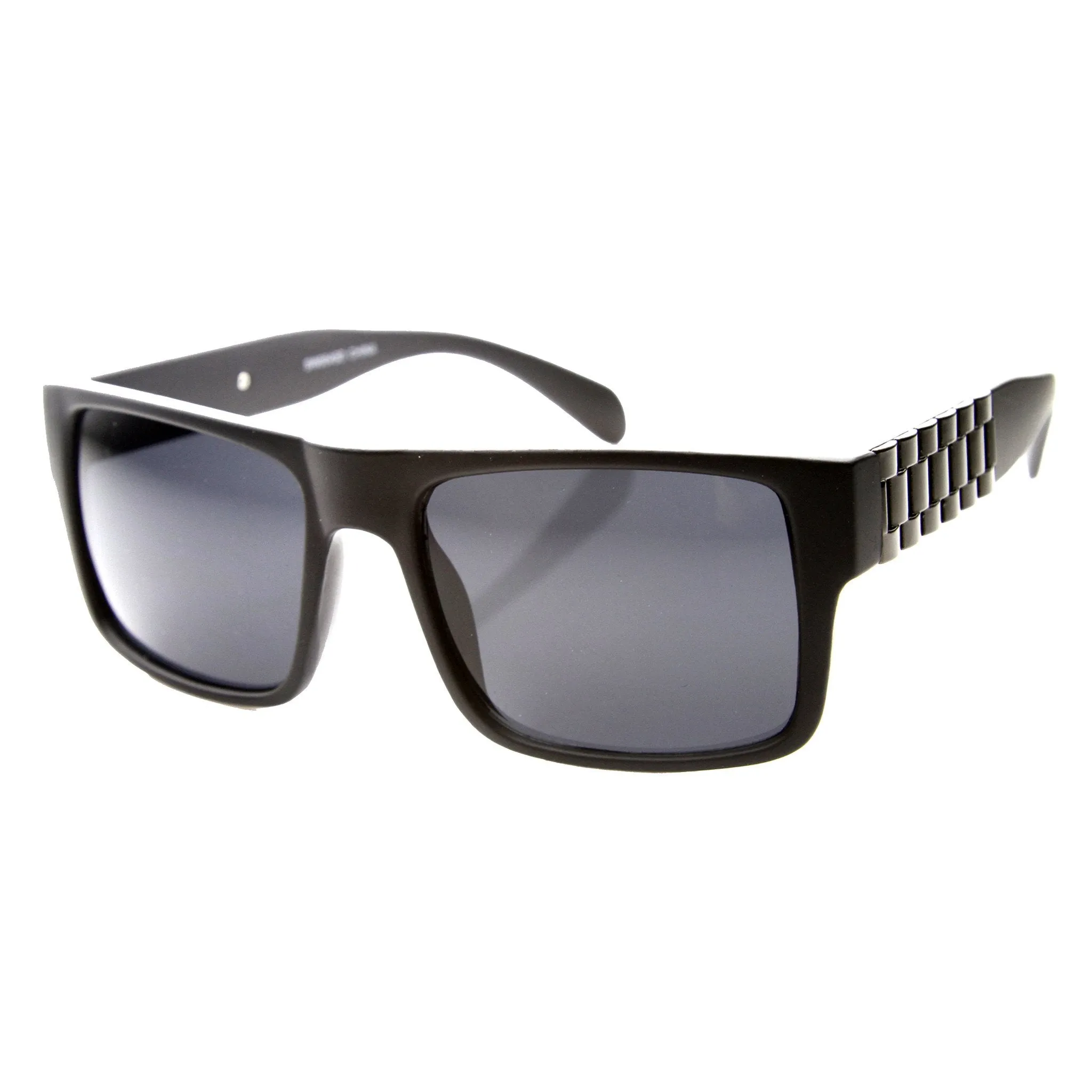 Retro Flat Top Watch Link Temple Aviator Sunglasses 9649 sold by ZeroUV product image thumbnail 5
