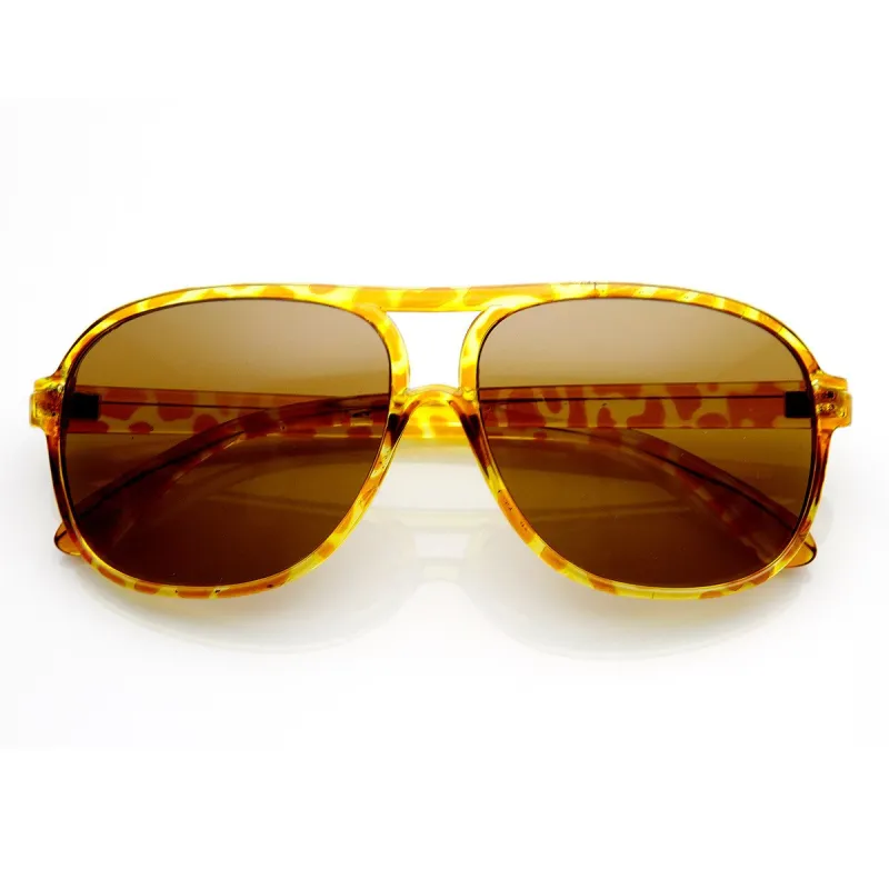 Retro 1980's Original Hipster Square Aviator Sunglasses 8741 sold by ZeroUV