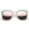 Translucent Colorful Half Frame Mirror Lens Sunglasses A249 sold by ZeroUV