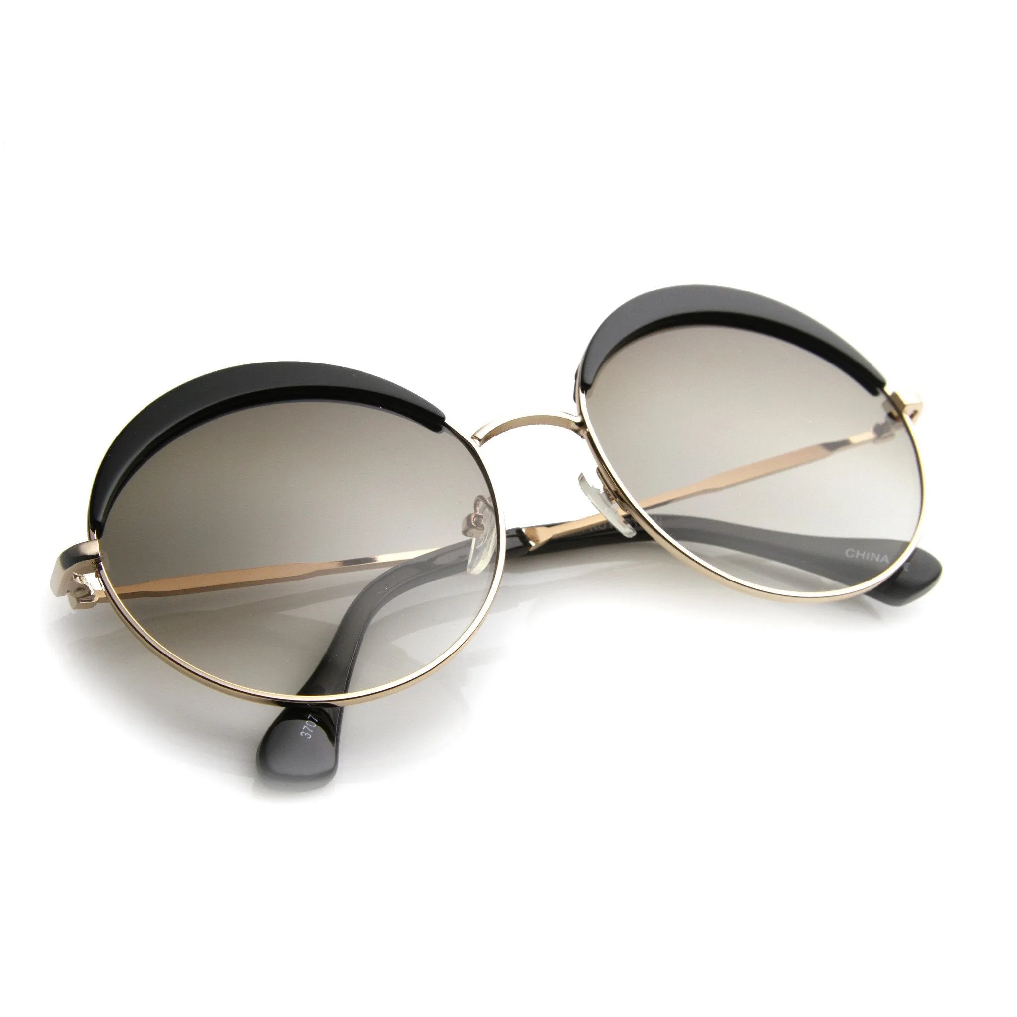 Oversize Women's Round Eye Lid Fast Fashion Sunglasses 9789 sold by ZeroUV product image thumbnail 4