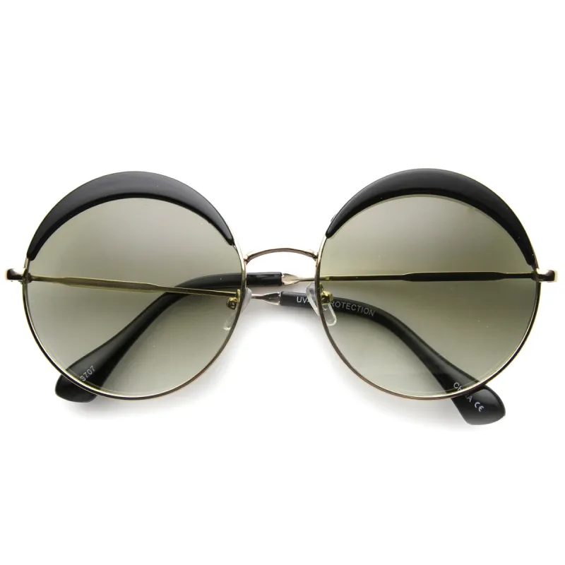 Oversize Women's Round Eye Lid Fast Fashion Sunglasses 9789 sold by ZeroUV