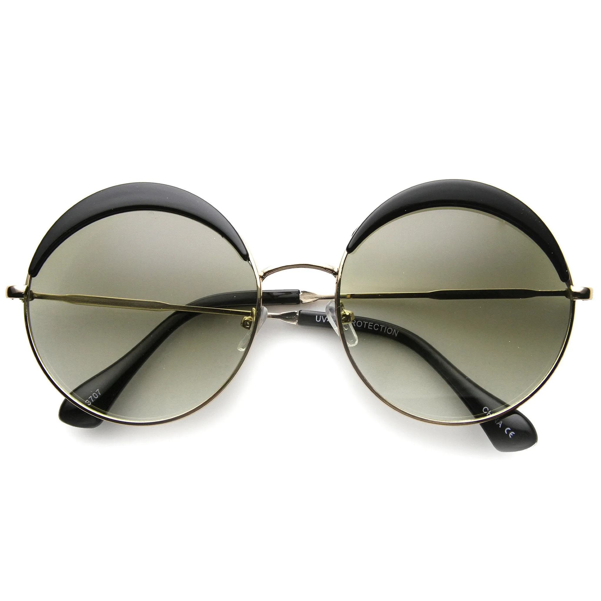 Oversize Women's Round Eye Lid Fast Fashion Sunglasses 9789 sold by ZeroUV
