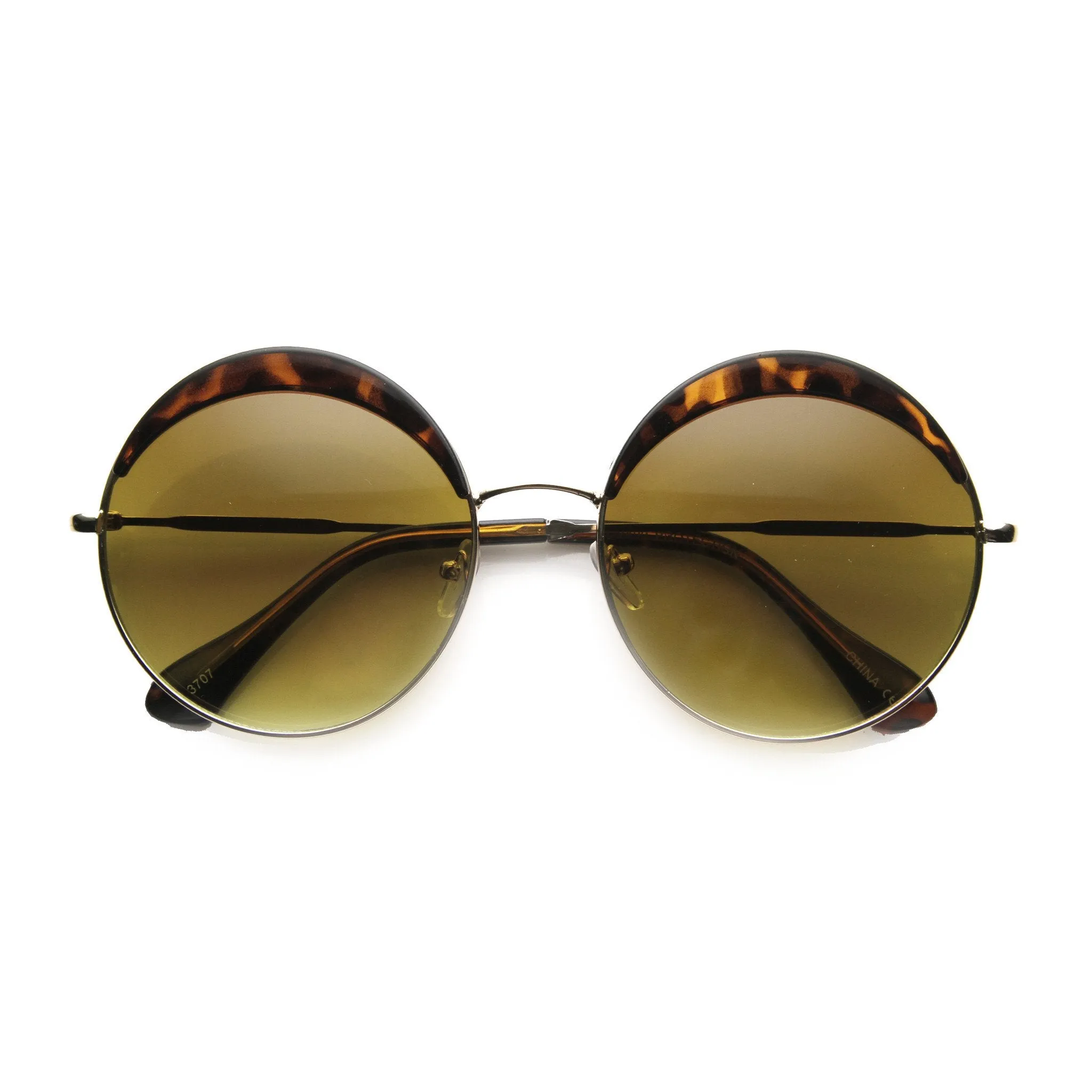 Oversize Women's Round Eye Lid Fast Fashion Sunglasses 9789 sold by ZeroUV product image thumbnail 5