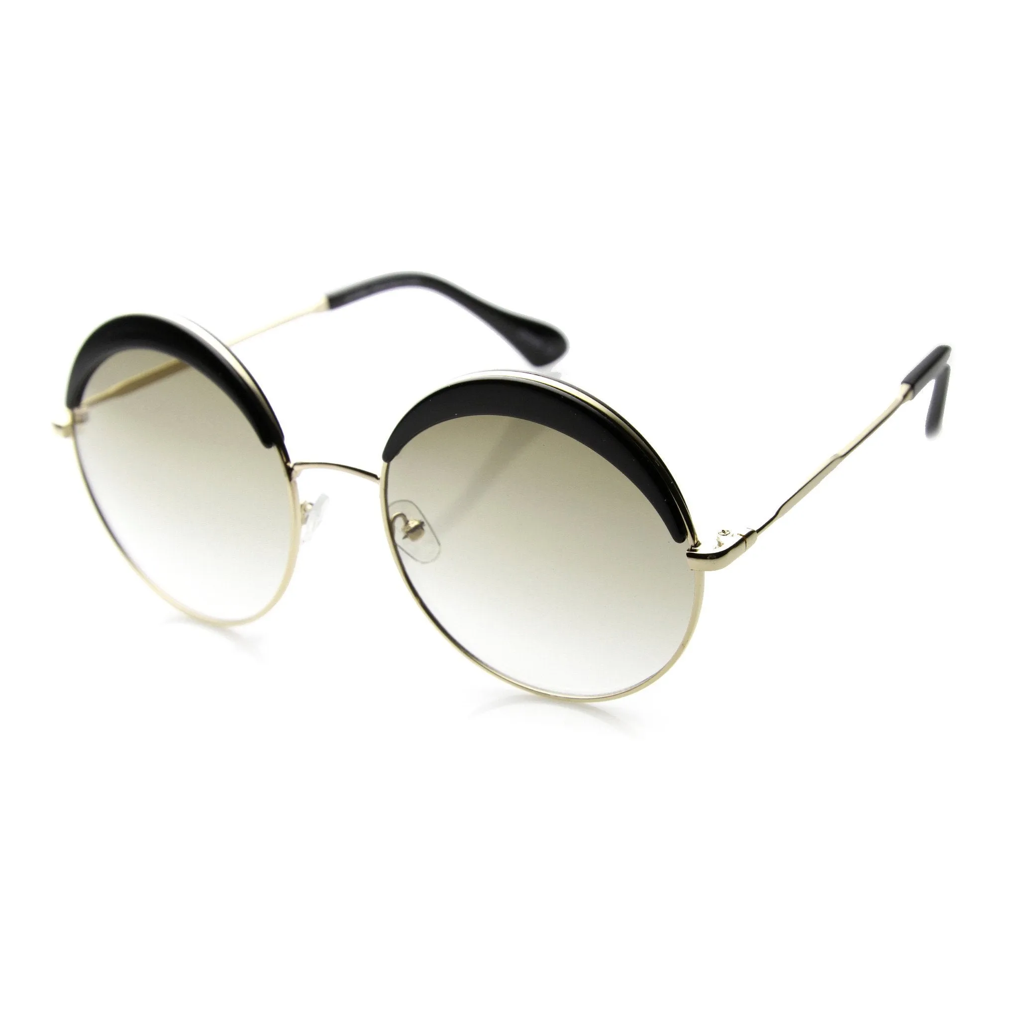 Oversize Women's Round Eye Lid Fast Fashion Sunglasses 9789 sold by ZeroUV product image thumbnail 2
