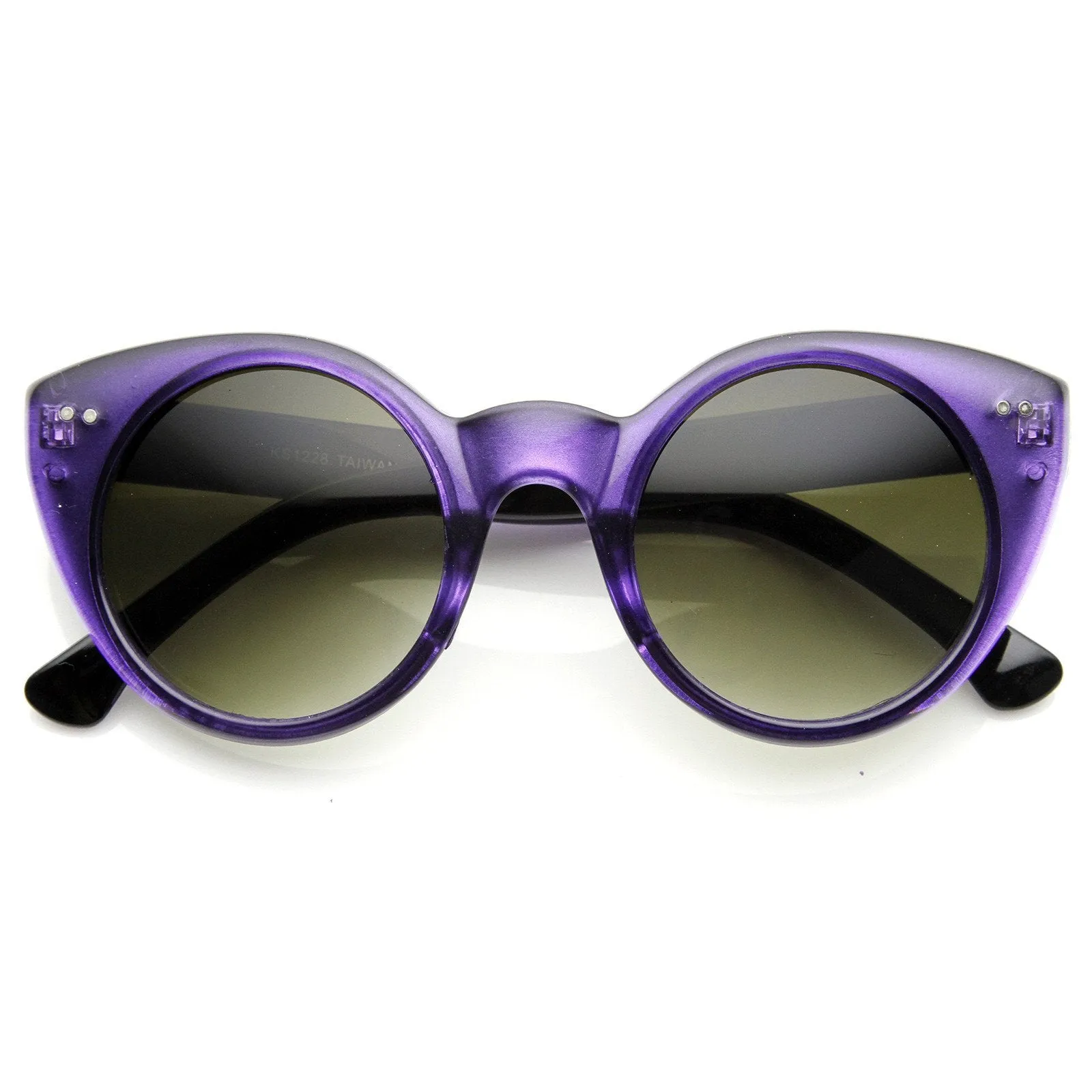 Womens Chic Retro Round Circle Cateye Sunglasses 8978 sold by ZeroUV product image thumbnail 3