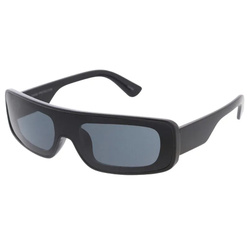 Futuristic Wrap Around Rectangle Shield Sunglasses D318 sold by ZeroUV