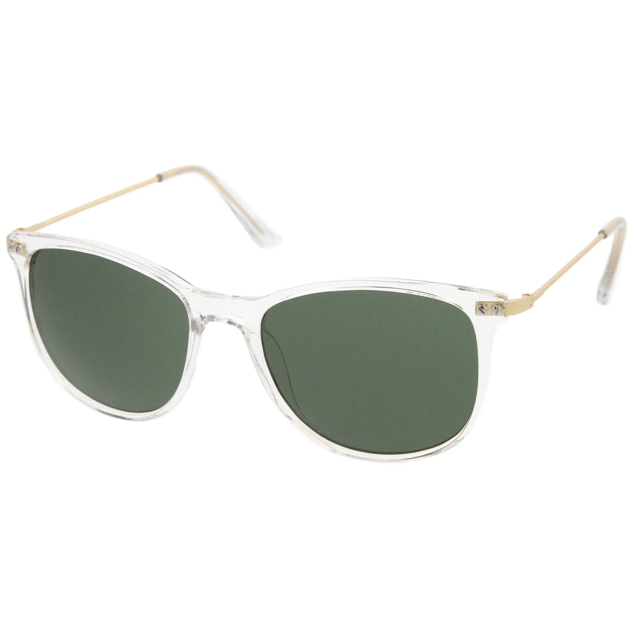 Classic Dapper Slim Horned Rim Sunglasses A790 sold by ZeroUV product image thumbnail 4
