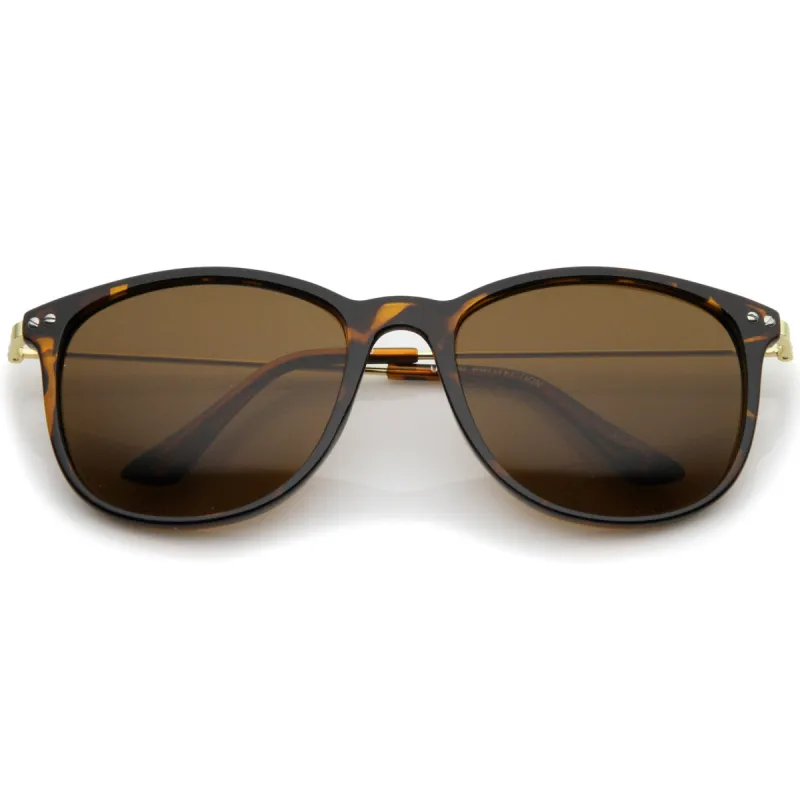 Classic Dapper Slim Horned Rim Sunglasses A790 sold by ZeroUV