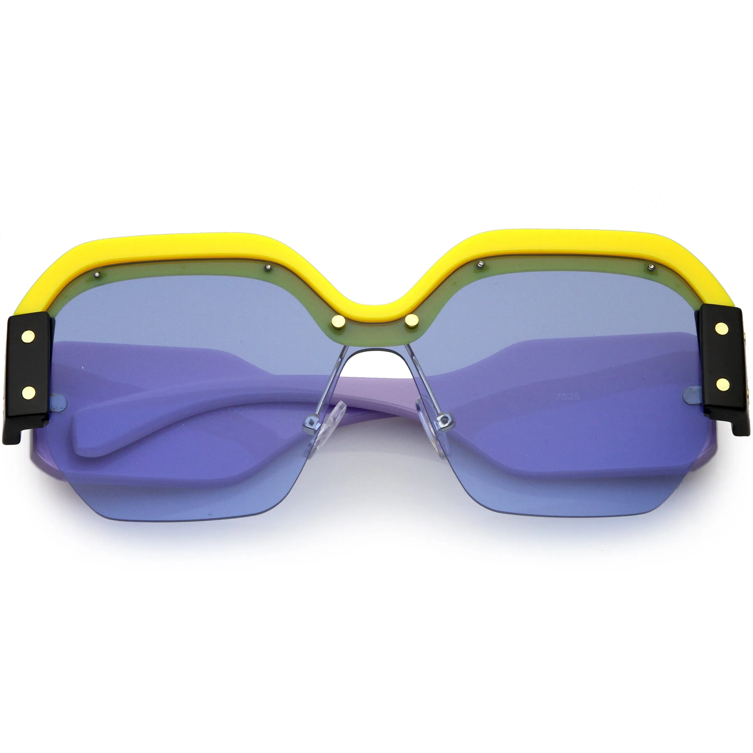 Women's Retro Modern Oversize Geometric Sunglasses C705 sold by ZeroUV