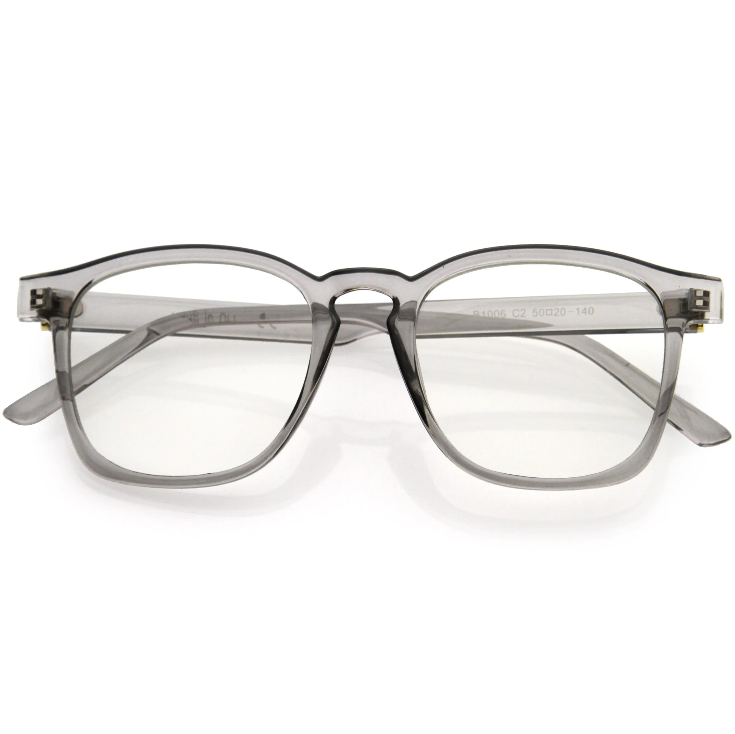 Lightweight Classic Keyhole Horn Rimmed Square Blue Light Filtering Glasses D087 sold by ZeroUV product image thumbnail 4