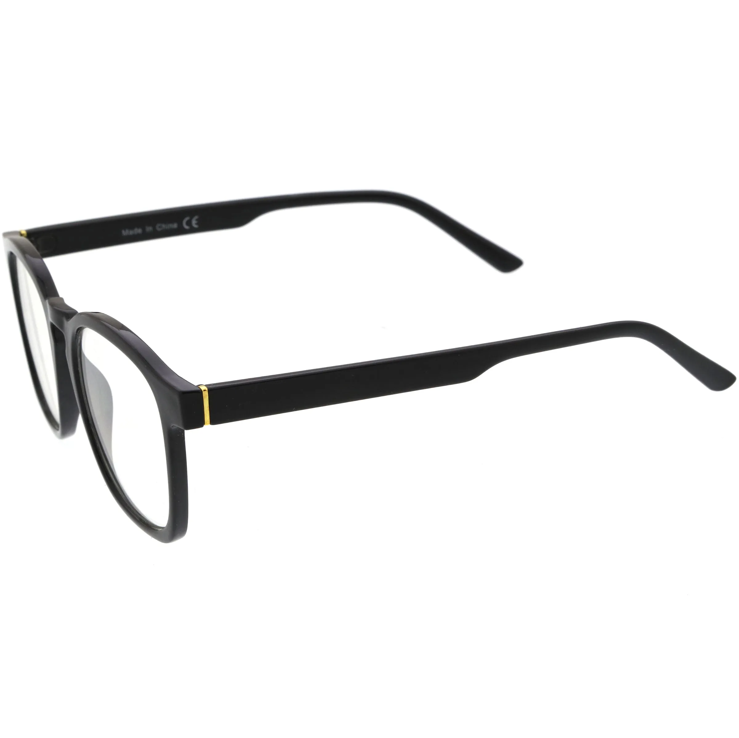 Lightweight Classic Keyhole Horn Rimmed Square Blue Light Filtering Glasses D087 sold by ZeroUV product image thumbnail 3