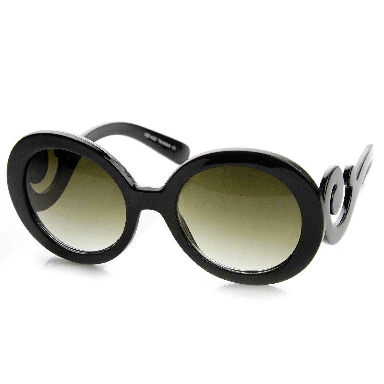 Oversize Designer Baroque Temple Womens Sunglasses 8979 sold by ZeroUV product image thumbnail 4