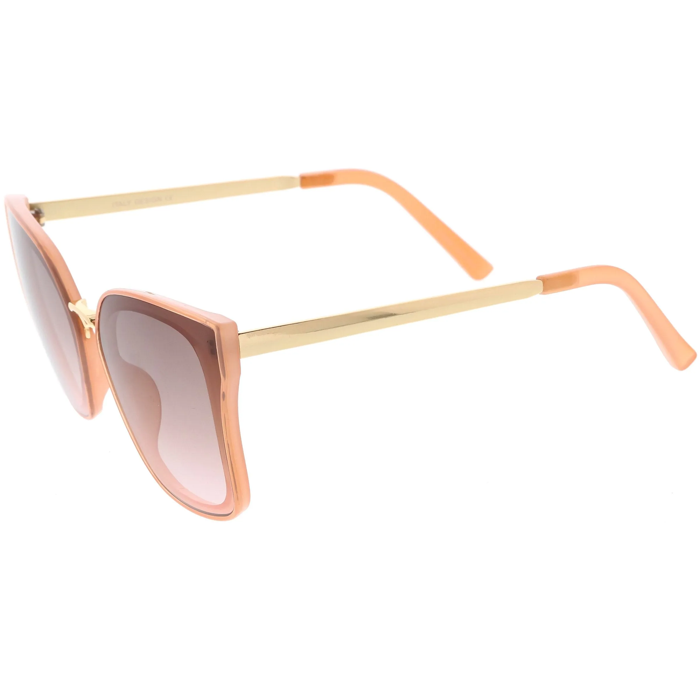 Women's Modern Oversize Metal Square Cat Eye Sunglasses C783 sold by ZeroUV product image thumbnail 3