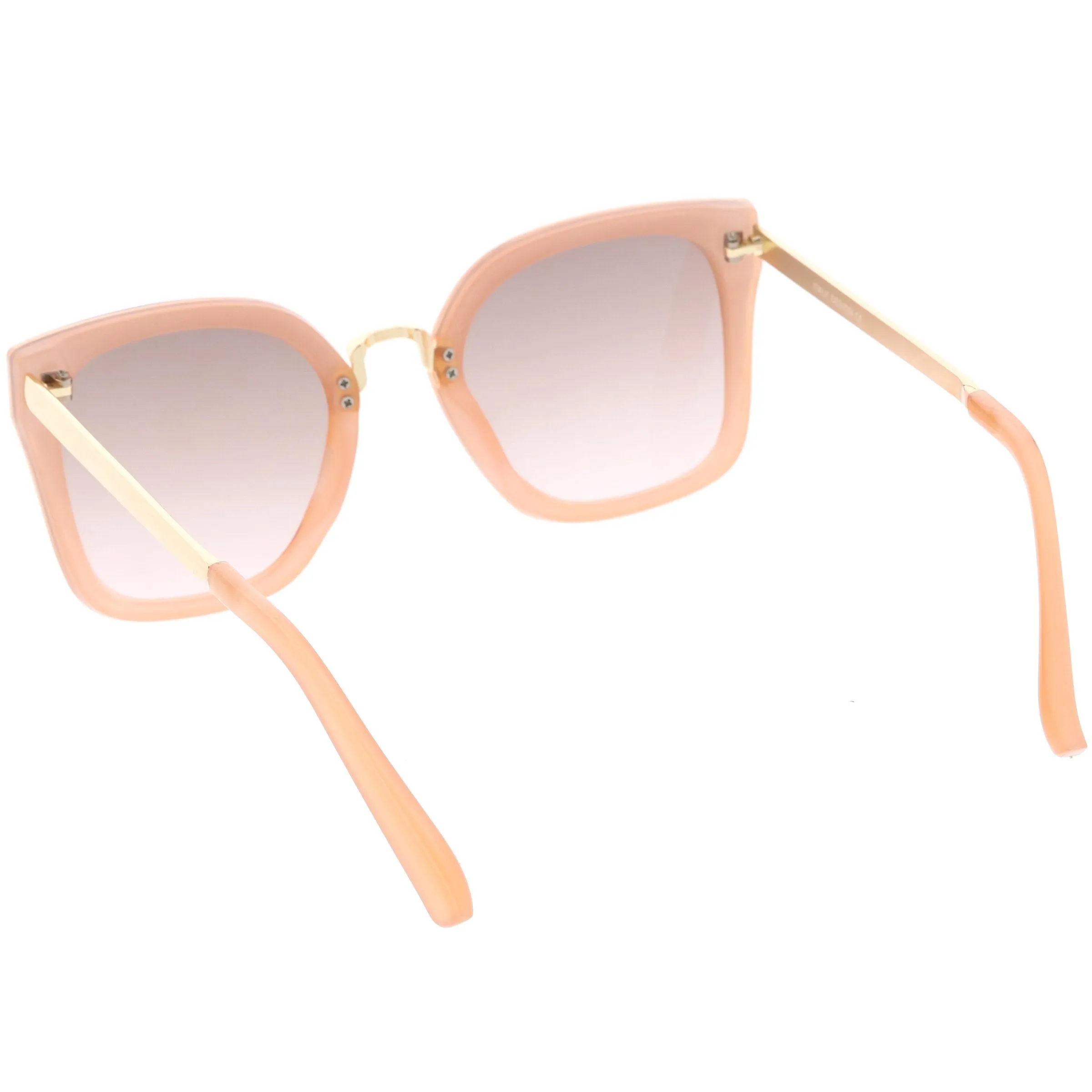 Women's Modern Oversize Metal Square Cat Eye Sunglasses C783 sold by ZeroUV product image thumbnail 4