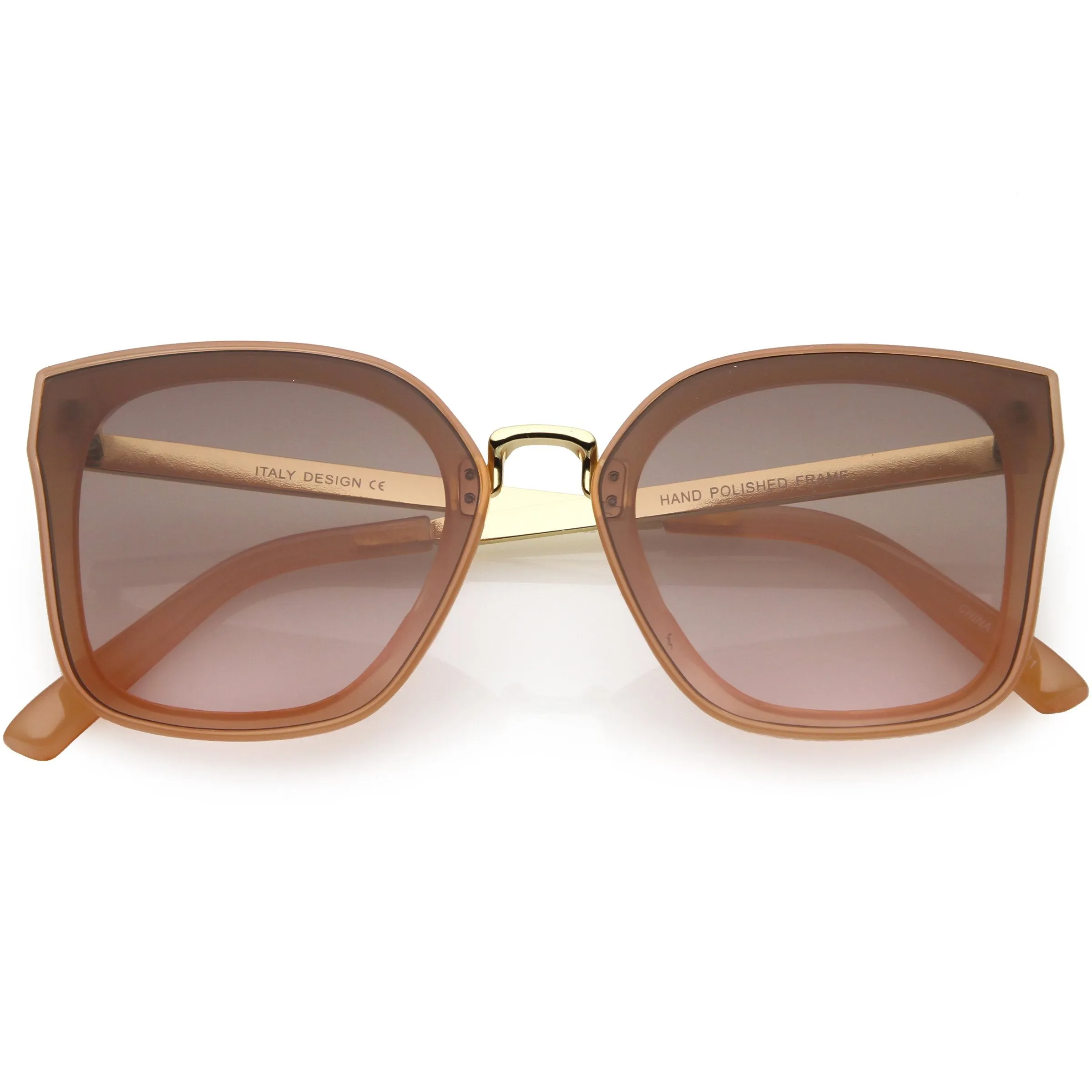 Women's Modern Oversize Metal Square Cat Eye Sunglasses C783 sold by ZeroUV