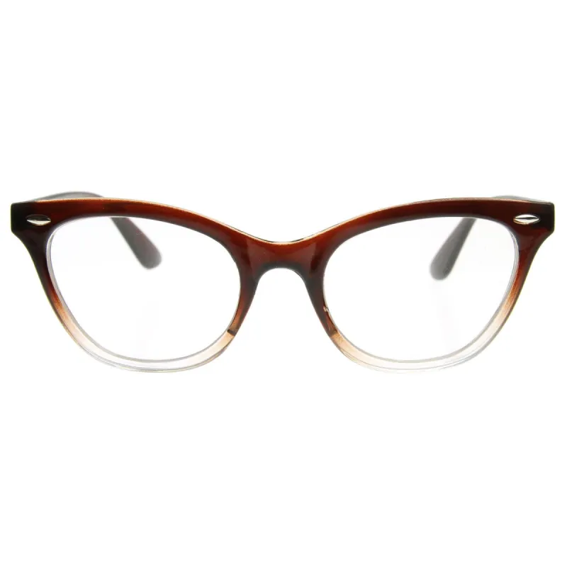 Retro 1950's RX Cat Eye Clear Lens Glasses 8532 sold by ZeroUV