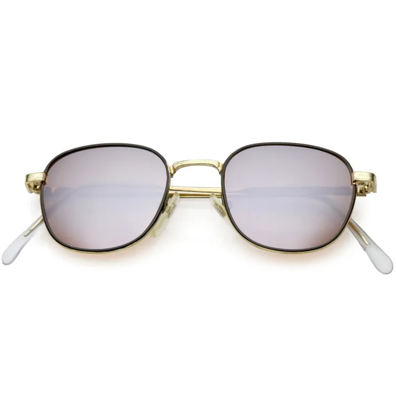 Small True Vintage Slim Square Mirrored Driving Lens Sunglasses C639 sold by ZeroUV