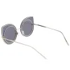 Women's Oversize Rimless Round Outline Cat Eye Sunglasses C203 sold by ZeroUV