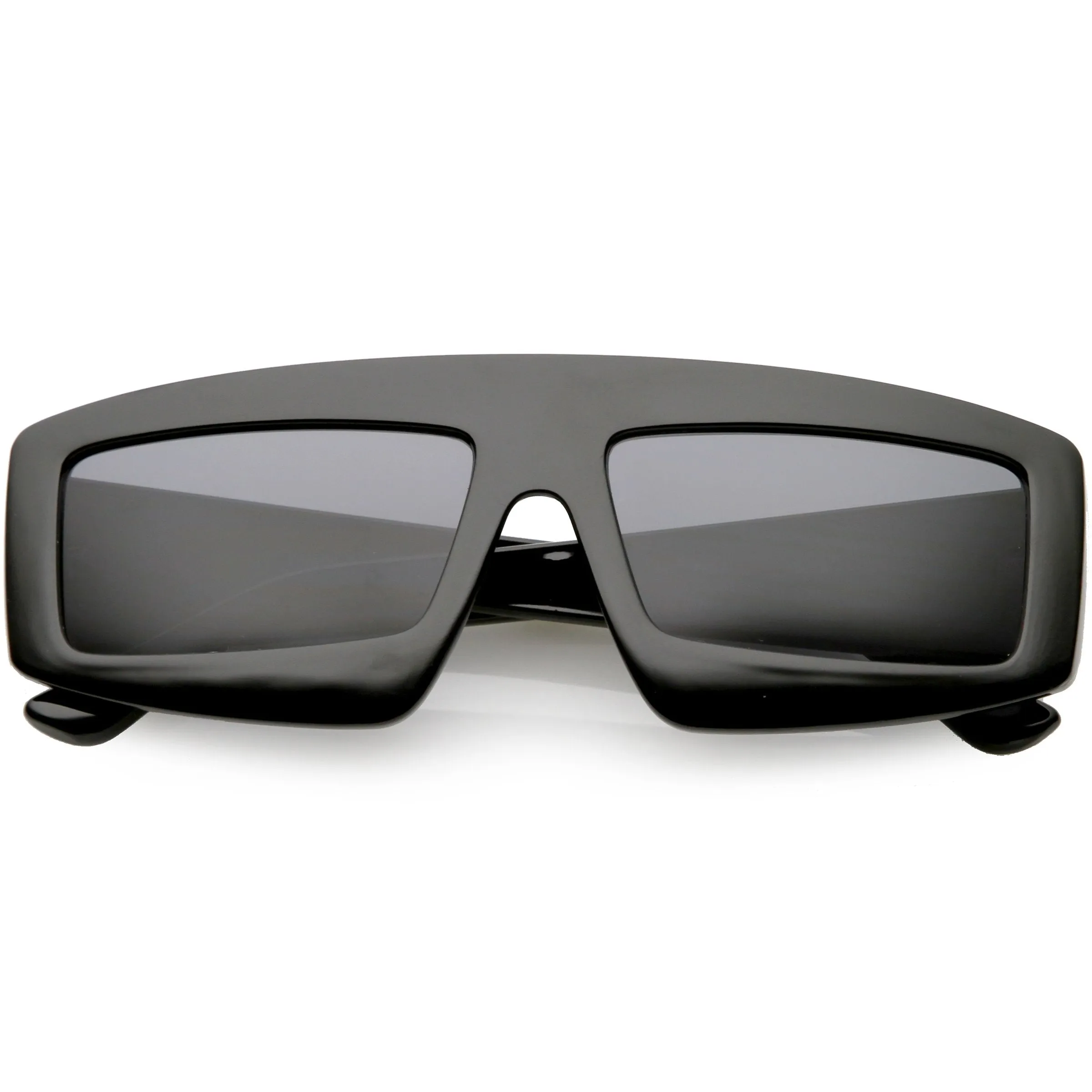 Futuristic Retro Rectangle Block Flat Lens Sunglasses C752 sold by ZeroUV product image thumbnail 5