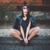 Trendy Blogger Women's Fashion Thick Round Sunglasses sold by ZeroUV