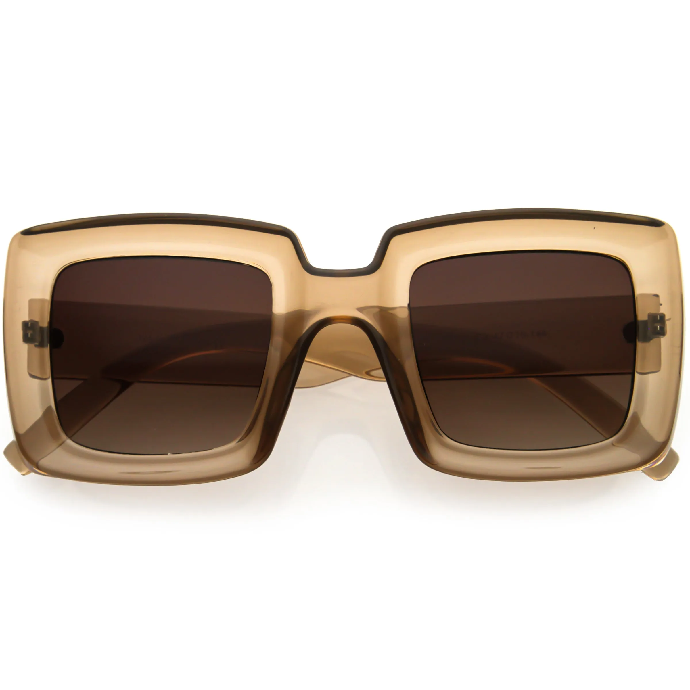 High Fashion 70s Inspired Chunky Square Sunglasses D110 sold by ZeroUV product image thumbnail 3