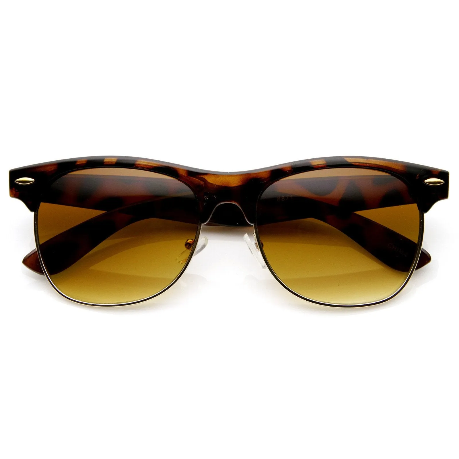 1950's Vintage Inspired Retro Half Frame Horned Rim Sunglasses 8769 sold by ZeroUV product image thumbnail 3